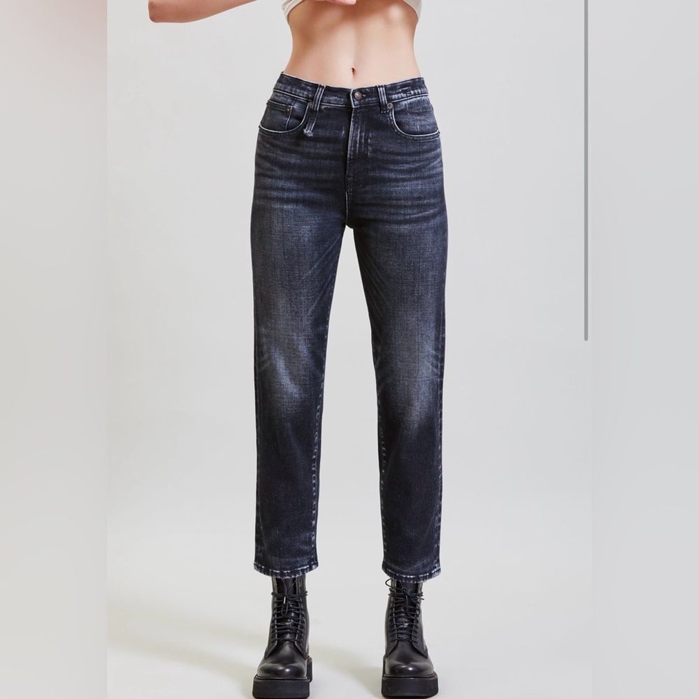 R13 Shelley Slim Morrison Black Jeans 26